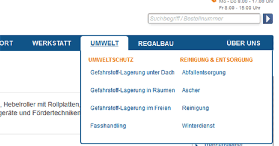 Bartels intralogistics detail screenshot